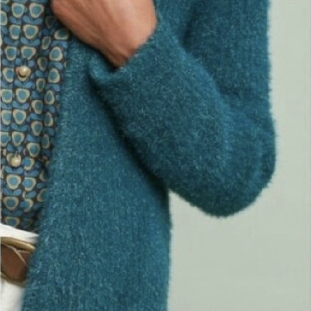Anthropologie Deep Green Women's Cardigan - Picture 3 of 7